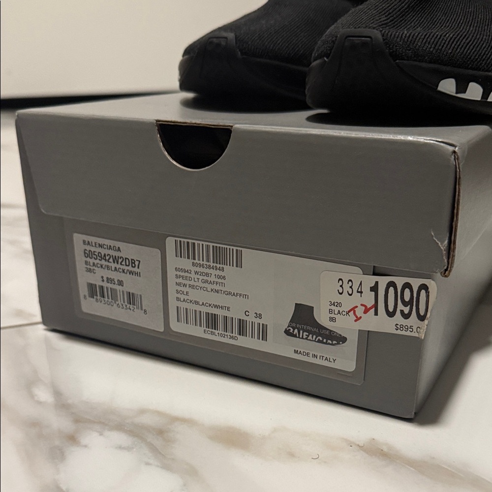 Balenciaga Black Sock Sneakers - Picture 2 of 5